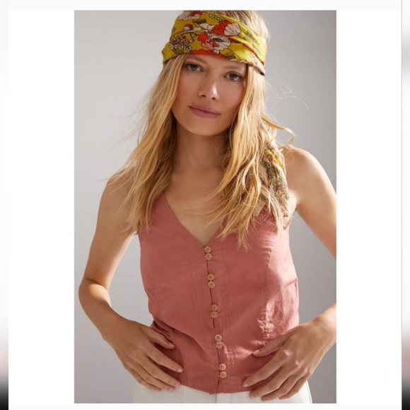 Pink Vest Anthropologie NWT Size 10 - Picture 2 of 5